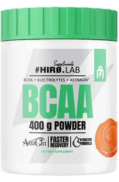 BCAA Powder, portocală, 400 g, Hero.Lab