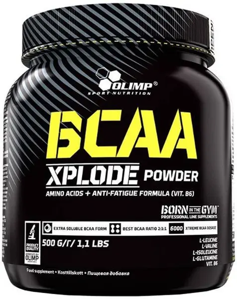 BCAA Xplode, punch de fructe, 500 g, Olimp