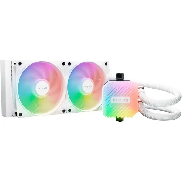 Be quiet! Cooler CPU Be quiet! Light Loop 240mm, Racire cu apa, RGB, 2 ventilatoare, Alb