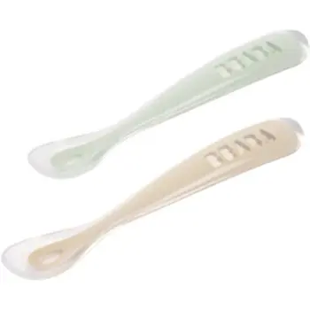 Beaba Silicone Spoon Set linguriță cu sac