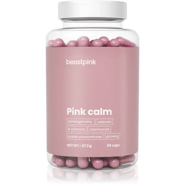BeastPink Pink Calm capsule din plante 67.2 g