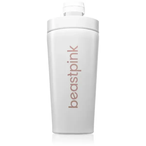 BeastPink Steel shaker pentru sport culoare White 650 ml