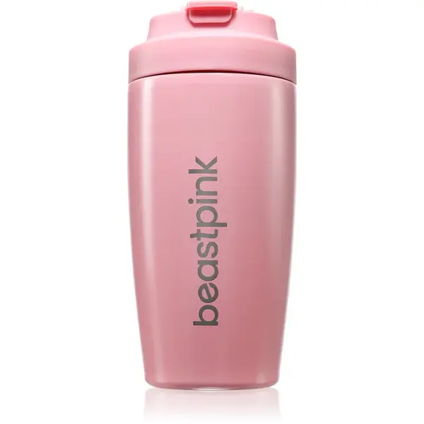 BeastPink Thermo Mug cană termoizolantă cu pai culoare Pink 500 ml