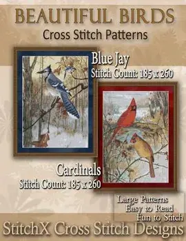 Beautiful Birds Cross Stitch Patterns, Paperback/Stitchx