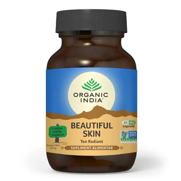 Beautiful Skin - Ten Radiant, 60 capsule vegetale, Organic India