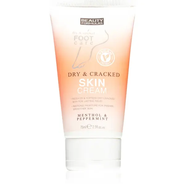 Beauty Formulas Menthol & Peppermint crema de picioare piele uscata si crapata 75 ml