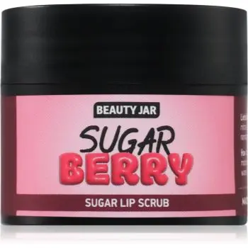 Beauty Jar Berry Sugar Exfoliant pentru buze cu unt de cacao si vitamina E