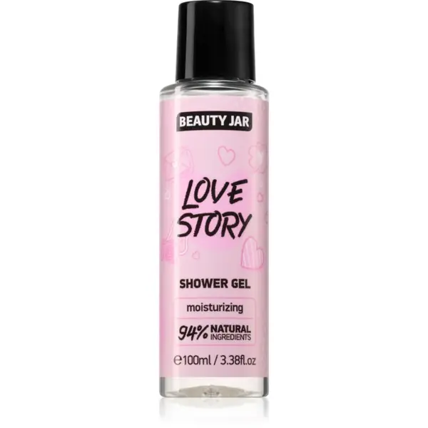 Beauty Jar Love Story gel de duș mătăsos 100 ml