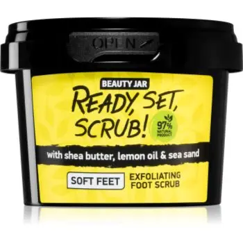 Beauty Jar Ready, Set, Scrub! exfoliant din zahar pentru tălpile picioarelor