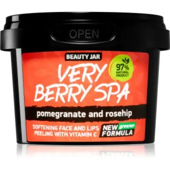 Beauty Jar Very Berry Spa exfoliant din zhar pentru netezire faciale
