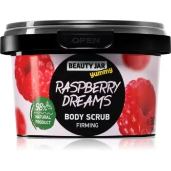 Beauty Jar Yummy Raspberry Dreams gel de dus exfoliant pentru fermitate