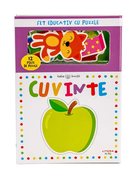 Bebe invata. Cuvinte. Set educativ cu puzzle