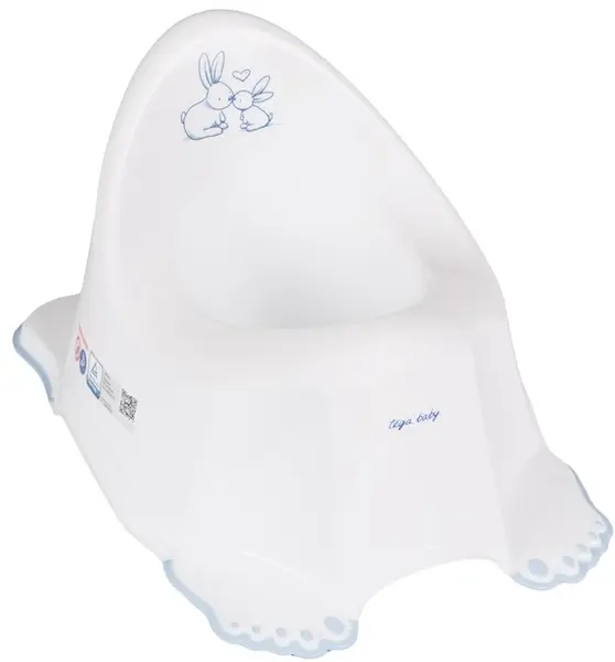 Bebelușul Anatomic Potty Tega Baby - Iepuraș, Alb