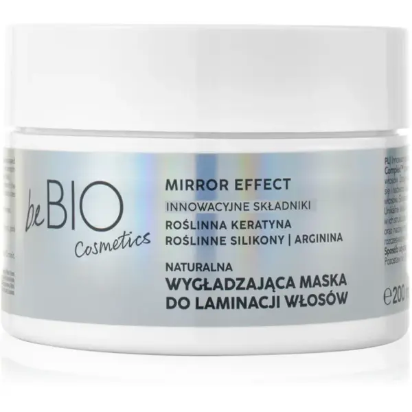 beBIO Baby Hair Complex Mirror Effect mască de netezire pentru păr indisciplinat 200 ml