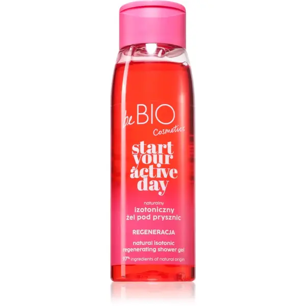 beBIO Start Your Active Day gel de dus regenerabil pentru femei 400 ml