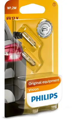 Bec cu mufa incandescent PHILIPS Vision W2x4,6d 12V 12516B2