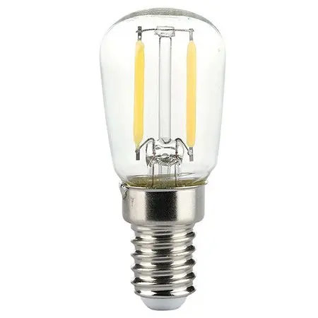 Bec E14 ST26 cu filament LED 2W 6500K alb rece V-TAC SKU-214446
