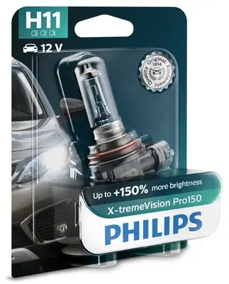 Bec Far H11 12V 55W X-Treme Vision Pro150 (Blister) Philips