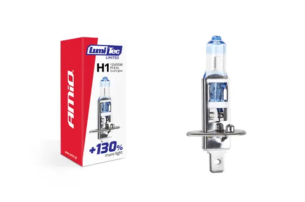 Bec halogen H1 12V 55W LumiTec LIMITED + 130%