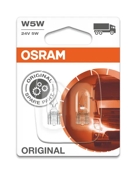 Bec iluminare demarcare / avertizare OSRAM W5W 24V 2845