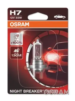 Bec incandescent lumină de drum/de zi OSRAM Night Breaker H7 12V 64210NBS-01B