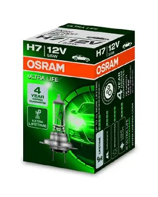 Bec incandescent, lumină de drum/de zi OSRAM Ultra life H7 12V 64210ULT