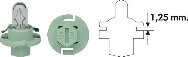 Bec incandescent MAGNETI MARELLI B2,4W 12V 002053100000