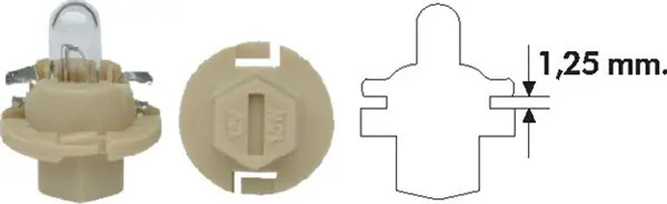 Bec incandescent MAGNETI MARELLI B2,4W 12V 002053200000