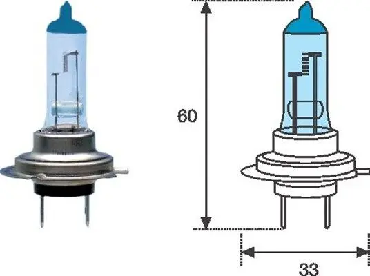 Bec incandescent MAGNETI MARELLI BLUE LIGHT 002603100000