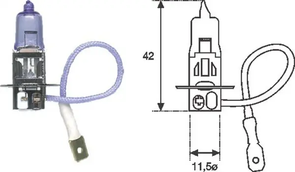 Bec incandescent MAGNETI MARELLI H3 12V 002553100000
