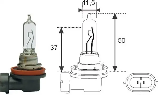 Bec incandescent MAGNETI MARELLI H9 12V 002548100000