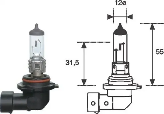 Bec incandescent MAGNETI MARELLI HB4 12V 002577300000