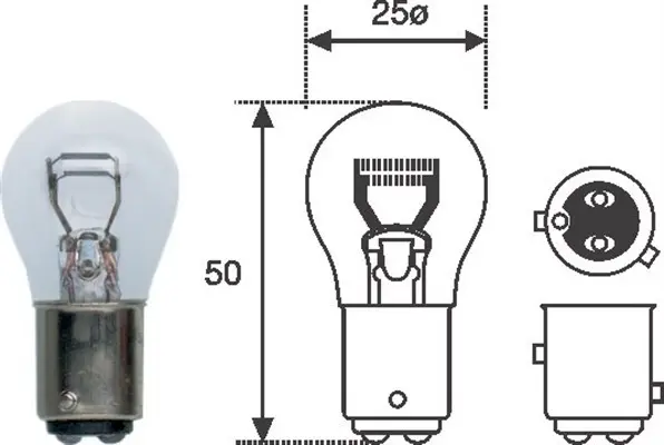 Bec incandescent MAGNETI MARELLI P21/4W 12V 008529100000