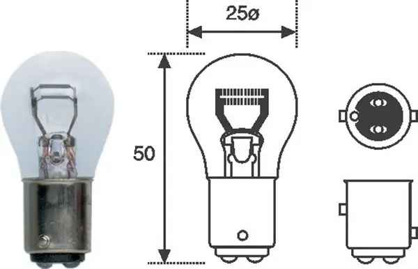 Bec incandescent MAGNETI MARELLI P21/5W 12V 008528100000