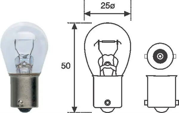 Bec incandescent MAGNETI MARELLI P21W 12V 008506100000