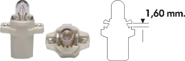 Bec incandescent MAGNETI MARELLI PB3 12V 002051000000