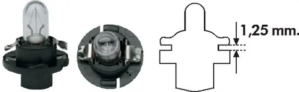 Bec incandescent MAGNETI MARELLI PBX4 12V 002053000000
