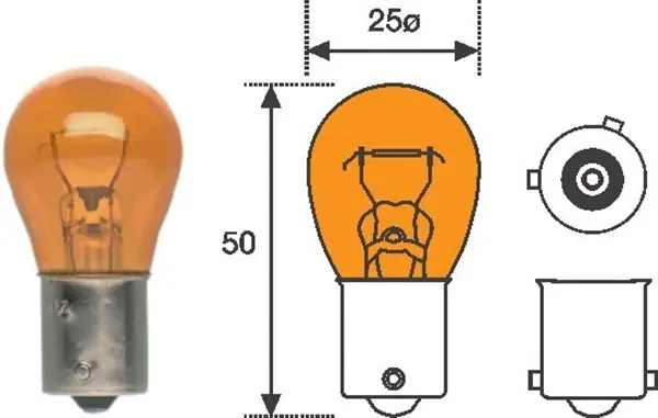 Bec incandescent MAGNETI MARELLI PY21W 12V 008507100000