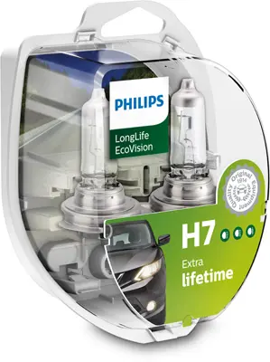 Bec incandescent PHILIPS Long Life Eco Vision H7 12V 12972LLECOS2