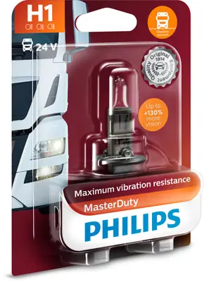 Bec incandescent PHILIPS Master Duty H1 24V 13258MDB1