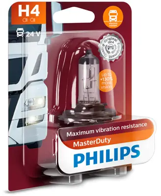 Bec incandescent PHILIPS Master Duty H4 24V 13342MDB1