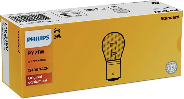 Bec incandescent PHILIPS Standard PY21W 12V 12496NACP