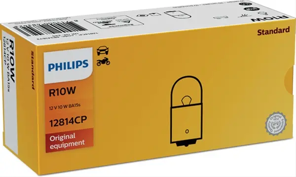 Bec incandescent PHILIPS Standard R10W 12V 12814CP