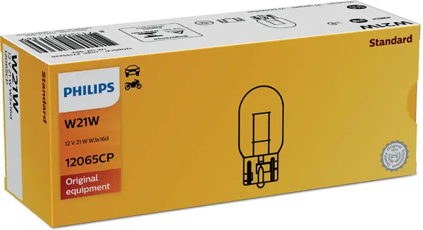 Bec incandescent PHILIPS Standard W21W 12V 12065CP
