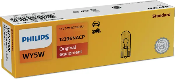 Bec Incandescent PHILIPS Standard WY5W 12V 12396NACP