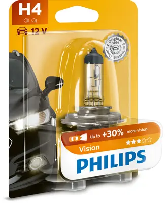 Bec incandescent PHILIPS Vision H4 12V 12342PRB1