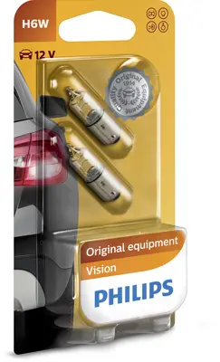 Bec incandescent PHILIPS Vision H6W 12V 12036B2