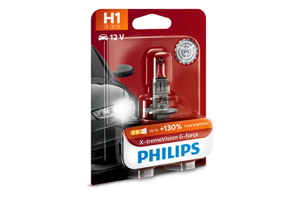 Bec incandescent PHILIPS X-treme Vision G-force H1 12V 12258XVGB1