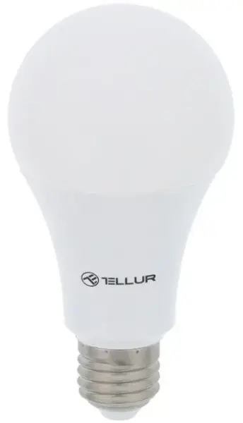 Bec inteligent LED Tellur TLL331001, Wireless, E27, 10W, 1000lm, Lumina Alba/Calda, Reglabil (Alb)