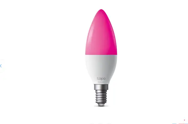 Bec inteligent TP-Link Tapo L430C, multicolor, B38, E14, 470 lm, 2500K-6500K, WiFi 2.4GHz, Bluetooth